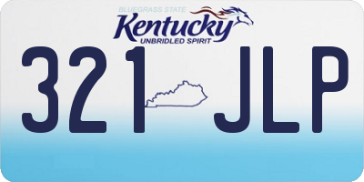 KY license plate 321JLP