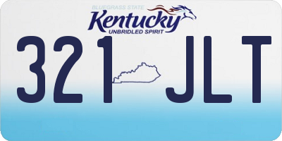KY license plate 321JLT