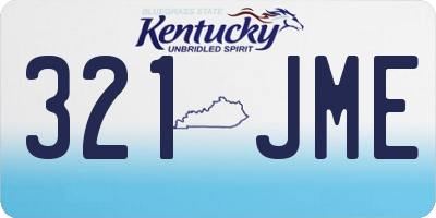 KY license plate 321JME