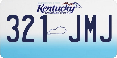 KY license plate 321JMJ