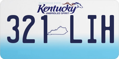 KY license plate 321LIH