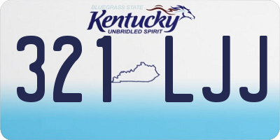 KY license plate 321LJJ