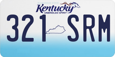 KY license plate 321SRM