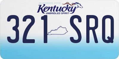 KY license plate 321SRQ