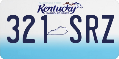 KY license plate 321SRZ
