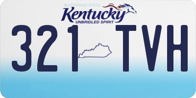 KY license plate 321TVH