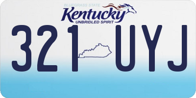 KY license plate 321UYJ