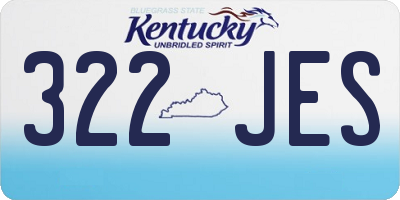 KY license plate 322JES