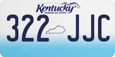 KY license plate 322JJC