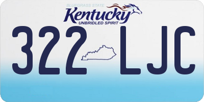 KY license plate 322LJC