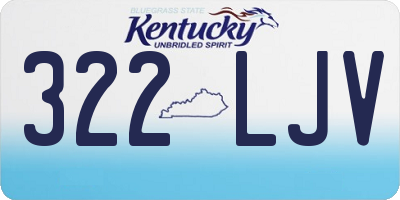 KY license plate 322LJV