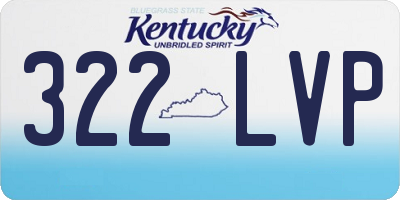KY license plate 322LVP