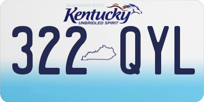 KY license plate 322QYL