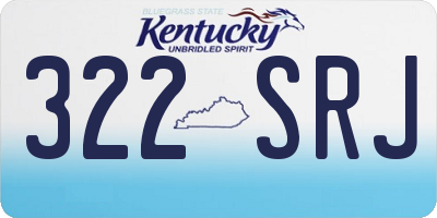 KY license plate 322SRJ