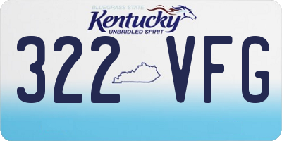 KY license plate 322VFG