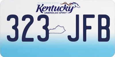 KY license plate 323JFB