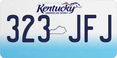 KY license plate 323JFJ