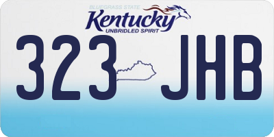 KY license plate 323JHB