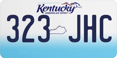 KY license plate 323JHC