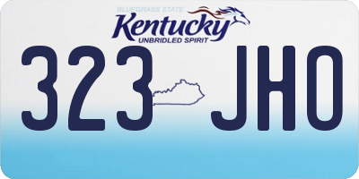 KY license plate 323JHO