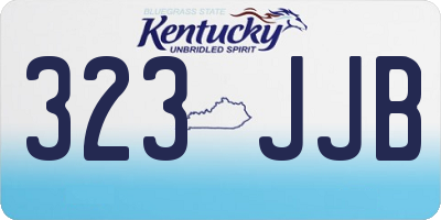 KY license plate 323JJB