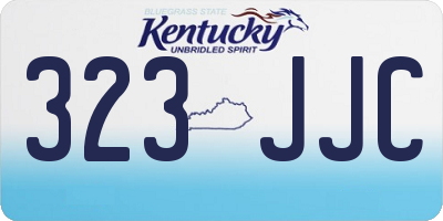 KY license plate 323JJC