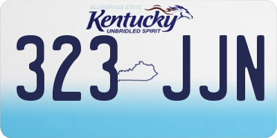 KY license plate 323JJN