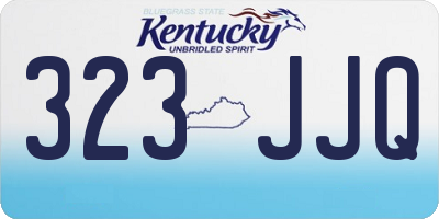 KY license plate 323JJQ