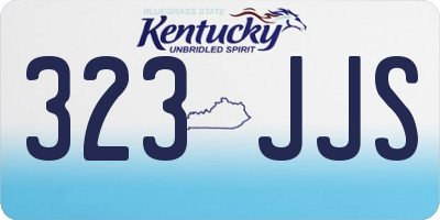 KY license plate 323JJS