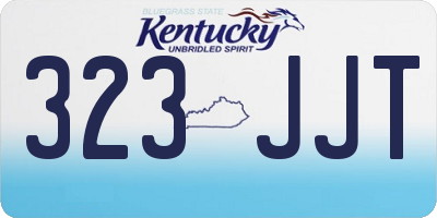 KY license plate 323JJT