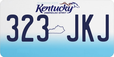 KY license plate 323JKJ