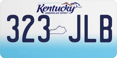 KY license plate 323JLB