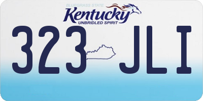 KY license plate 323JLI