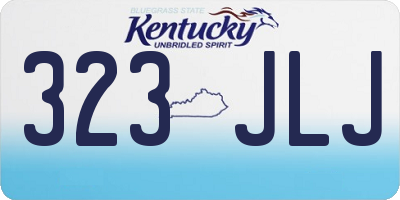 KY license plate 323JLJ