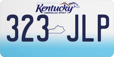 KY license plate 323JLP