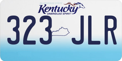 KY license plate 323JLR
