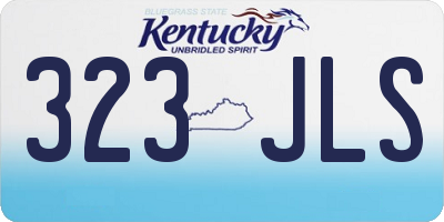 KY license plate 323JLS