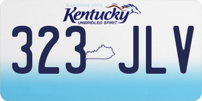 KY license plate 323JLV