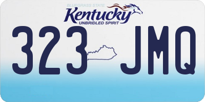 KY license plate 323JMQ