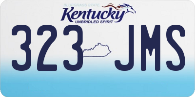 KY license plate 323JMS