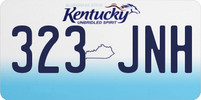 KY license plate 323JNH