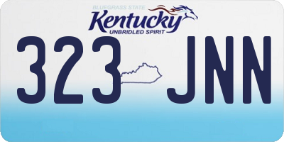 KY license plate 323JNN