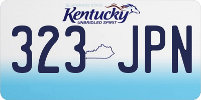 KY license plate 323JPN