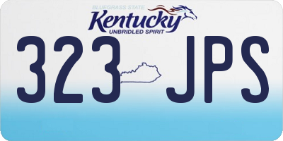 KY license plate 323JPS