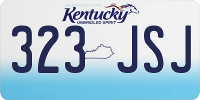 KY license plate 323JSJ
