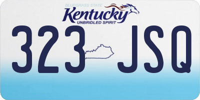 KY license plate 323JSQ