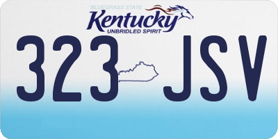 KY license plate 323JSV