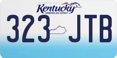 KY license plate 323JTB