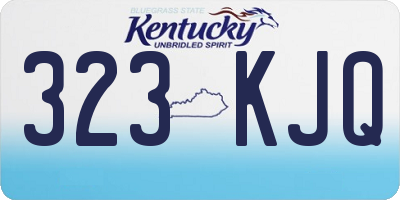 KY license plate 323KJQ