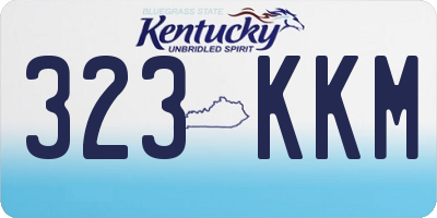 KY license plate 323KKM